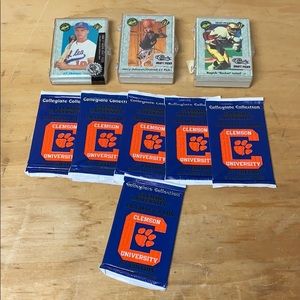 6 pack lot of Clemson university trading + classic